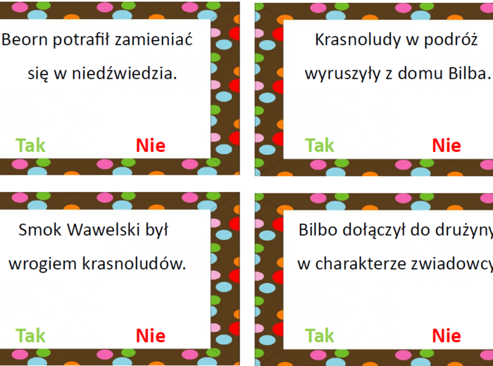 "Hobbit" TAK czy NIE