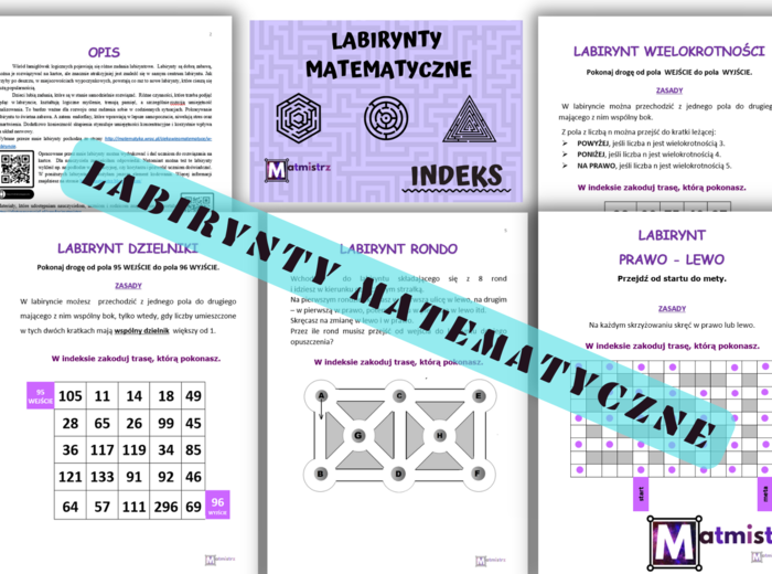 Labirynty matematyczne - mój pomysł na Dni Matematyki