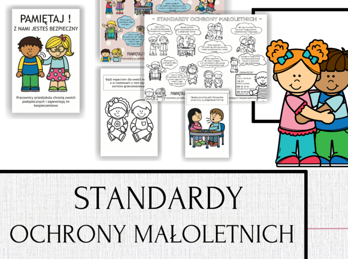 Standardy Ochrony Małoletnich - plakat + obrazki