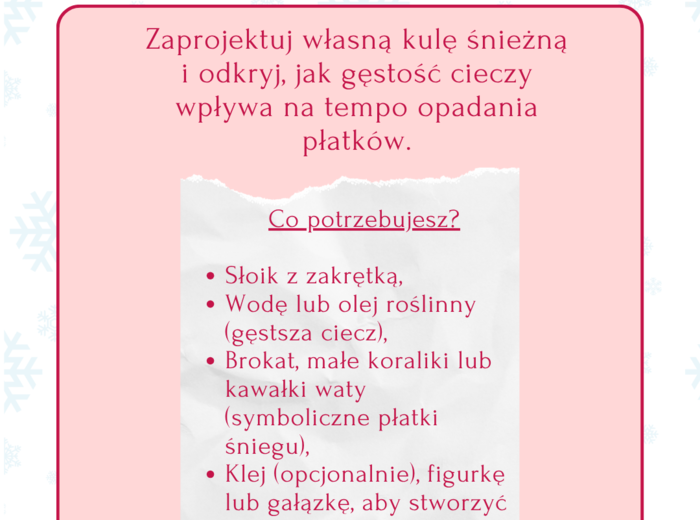 Naukowy Kalendarz Adwentowy - zadania i eksperymenty