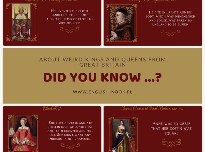 Angielski. Władcy Wielkiej Brytanii