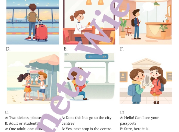 🌞WAKACYJNE REAKCJE JĘZYKOWE🌞- KARTA PRACY – SUMMER HOLIDAY - KLASY 4-8 SZKOŁY PODSTAWOWEJ- PRZYKŁADOWE DIALOGI NA WAKACJACH, NA LOTNISKU, W RESTAURACJI ITP., PYTANIA I SLOWNICTWO POTRZEBNE W PODRÓŻY, BUDOWANIE WŁASNYCH DIALOGÓW+ ODPOWIEDZI