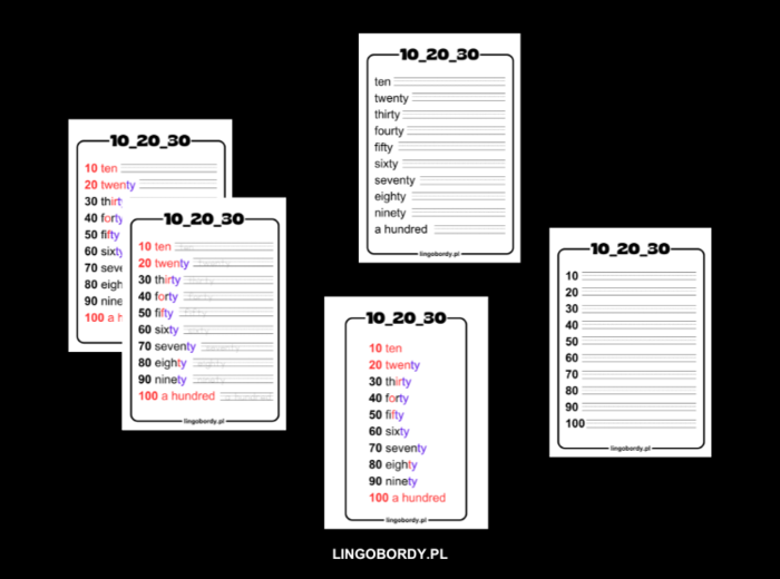 LICZBY 10-20-30-..._01 - ćwiczenie pisania