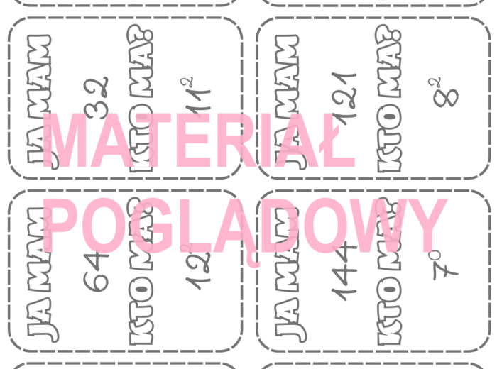 Ja mam...., kto ma...? - obliczanie potęg