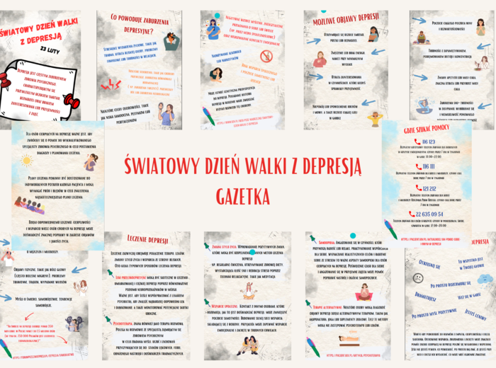 Światowy Dzień Walki z Depresją GAZETKA