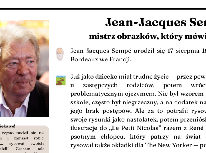 René Goscinny, Jean-Jacques Sempé - atrakcyjna notatka biograficzna