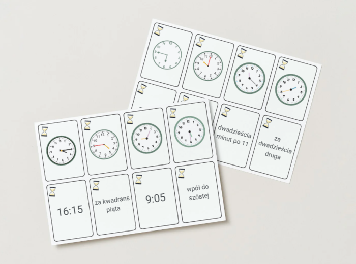 Zegary - gra Piotruś