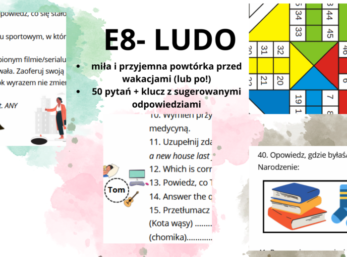 Chińczyk - gra planszowa na zakończenie klas VIII (lub pierwsze lekcje w LO, E8, LO