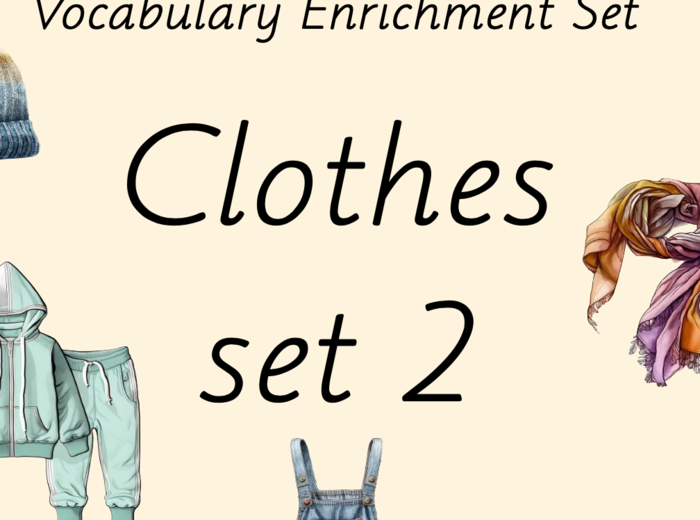 Zestaw kart obrazkowych: CLOTHES SET 2