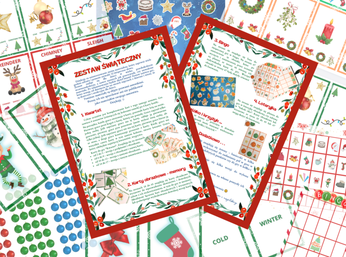 Zestaw Bożonarodzeniowy - gry do nauki angielskich słówek