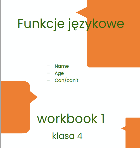 Angielski- Funkcje językowe 1, klasa 3/4/5 - workbook