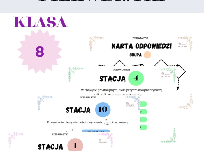 Stacje zadaniowe – pierwiastki