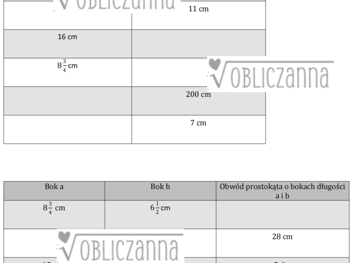 Równoległoboki, romby, prostokąty, kwadraty - karta pracy