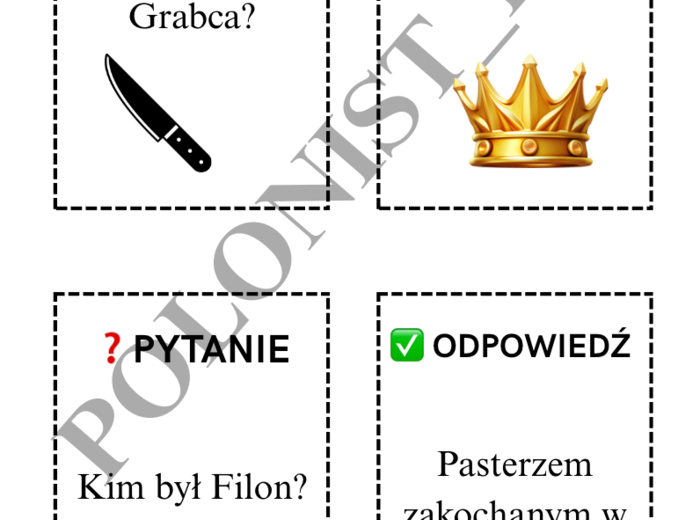 FISZKI - znajomość lektury "Balladyna"