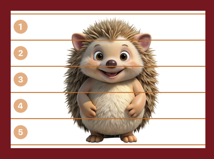 DZIEŃ JEŻA– puzzle – 10 szt.- biblioteka - biblioteka - świetlica