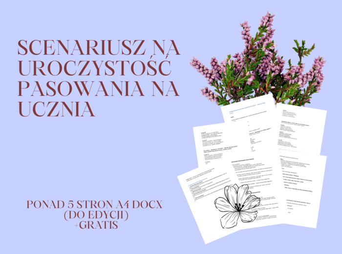 Pasowanie na ucznia - scenariusz uroczystości