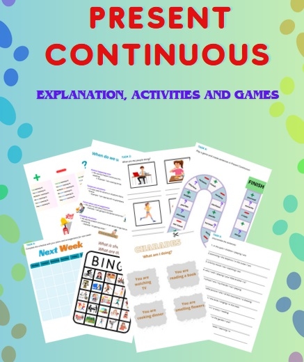 Present Continuous – zasady, ćwiczenia, gry