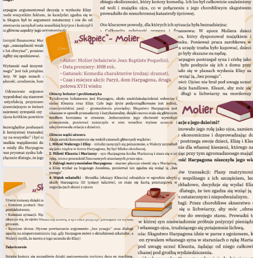 Notatka Skąpiec- Molier