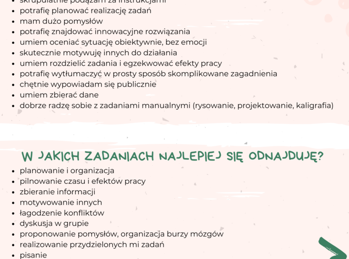 Karty pracy: Talenty moich uczniów