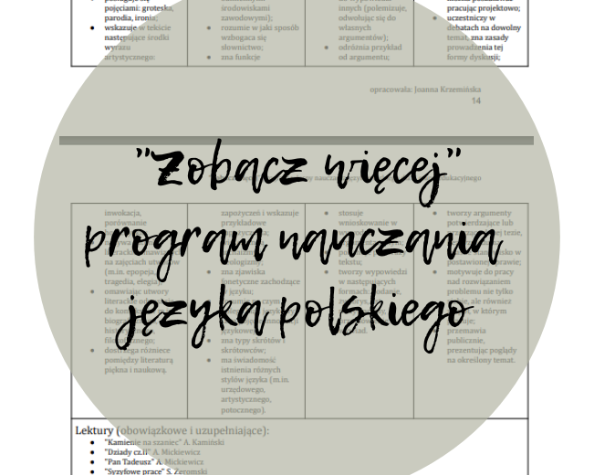 Program własny "Zobacz więcej"