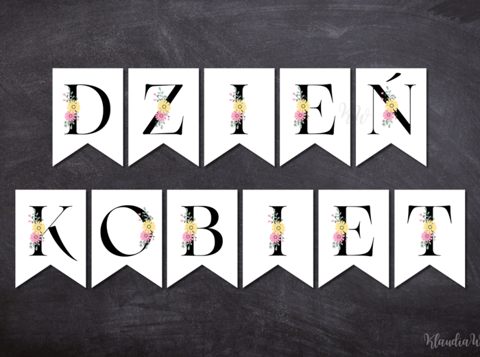 Dzień Kobiet - girlanda