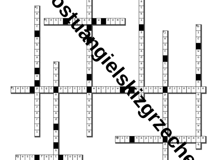 Brainy 5 – Unit 4 – krzyżówki