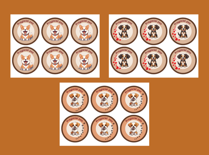 DZIEŃ KUNDELKA – medale – 3 wersje – biblioteka – świetlica - przedszkole