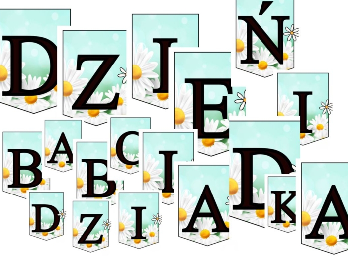 Napis: DZIEŃ  BABCI I DZIADKA