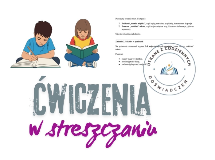 Komizm w utworach literackich – tekst do analizy i ćwiczenia ze streszczania