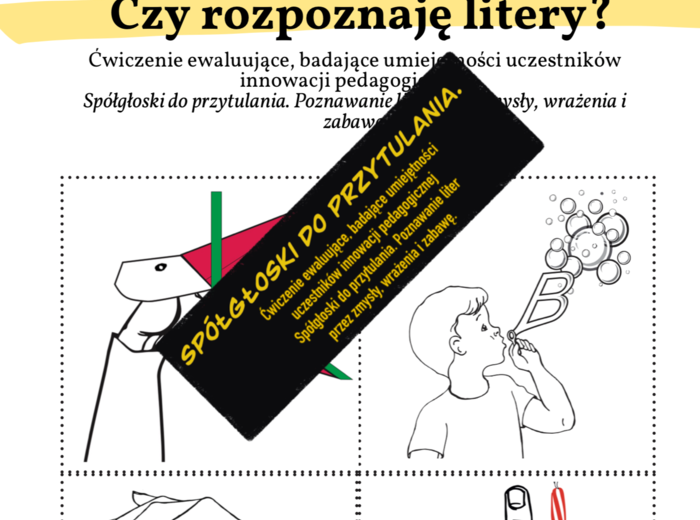 Scenariusz zajęć. Czy rozpoznajesz litery? Ewaluacja innowacji.
