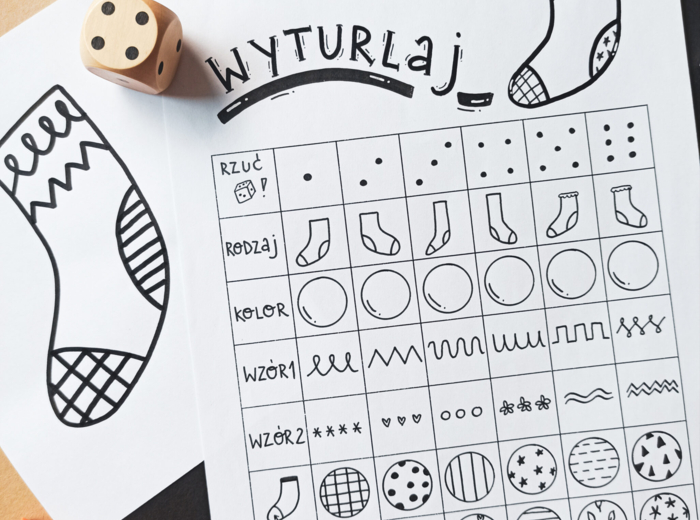 ŚWIATOWY DZIEŃ OSÓB Z ZESPOŁEM DOWNA/DZIEŃ KOLOROWEJ SKARPETKI - gra "WYTURLAJ SKARPETKĘ"