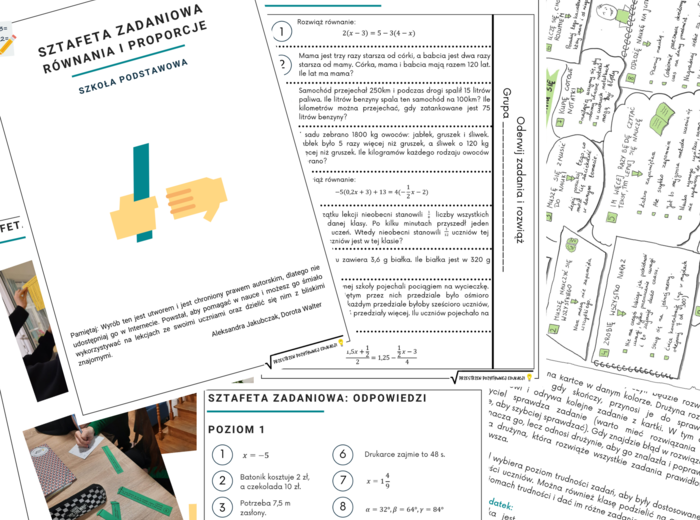 Sztafeta zadaniowa z równań