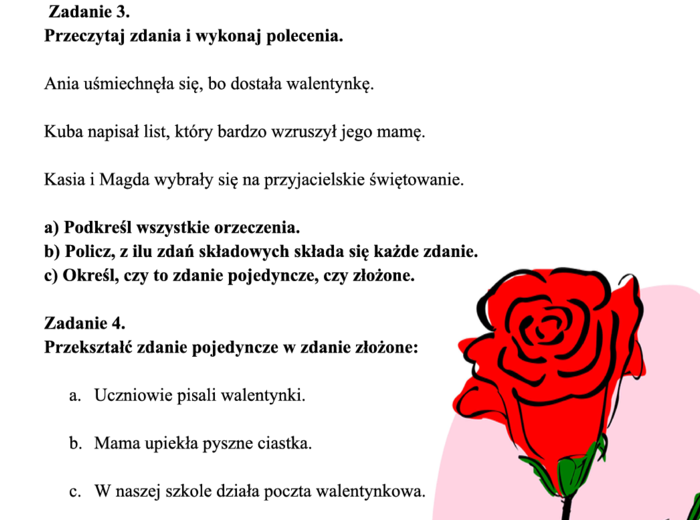 Walentynkowa składnia