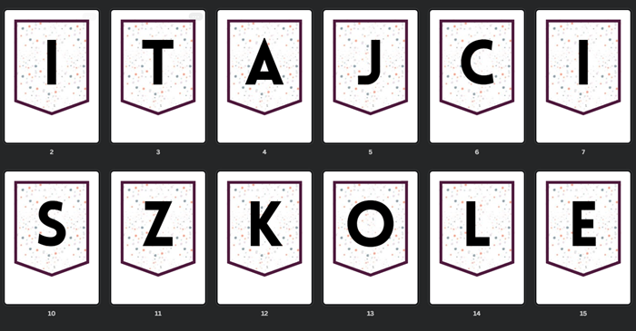 Girlanda "Witajcie w szkole!" 2