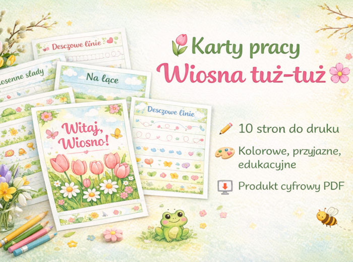 Karty pracy „Wiosna tuż-tuż”