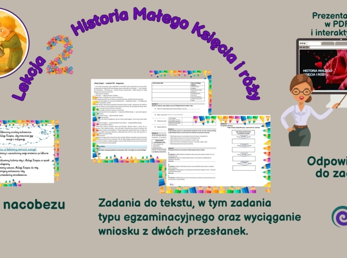 Mały Książę- scenariusz, karty pracy, AI