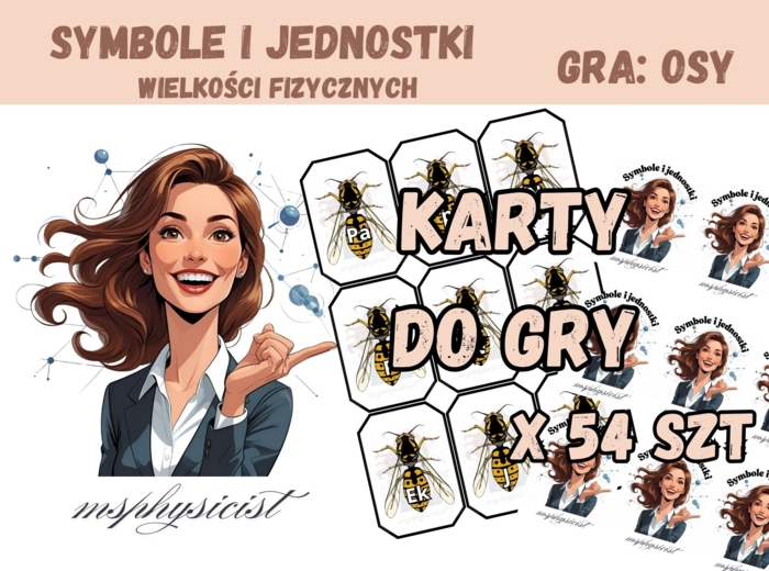 POWTÓRZENIE: WIELKOŚCI FIZYCZNE I ICH JEDNOSTKI – klasa 7 i 8 – lekcja fizyki – GRA dydaktyczna. OSY. MOC powtórki.