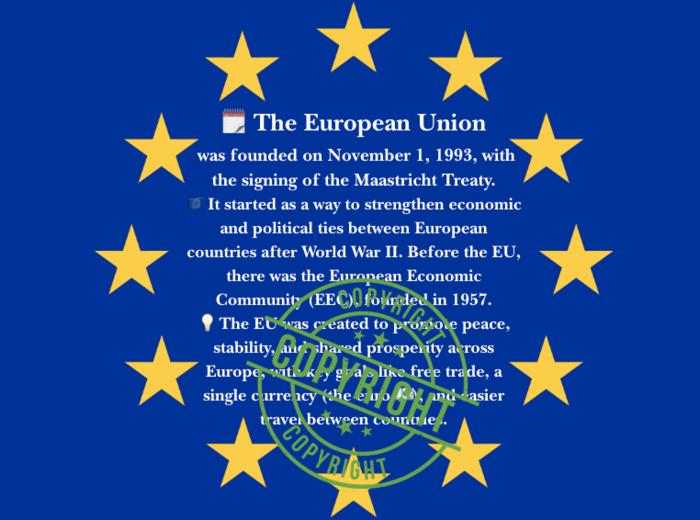 🇪🇺 Gazetka na European Union Day – interesujące ciekawostki o UE i zestaw dekoracji (banery, girlandy, postacie)