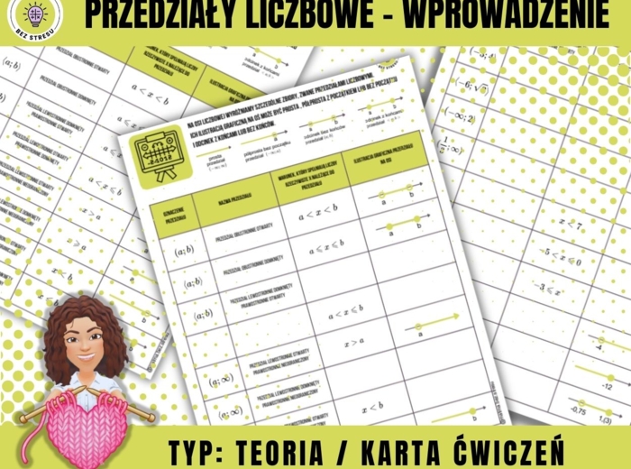 Przedziały liczbowe - wprowadzenie + karta ćwiczeń