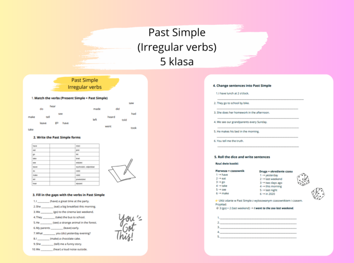 Past Simple (Irregular verbs) Steps Plus 5 Unit 7