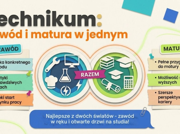 Ósmoklasista. Plan na przyszłość – wybór szkoły, rekrutacja i spokojna głowa przed egzaminem (gazetka / prezentacja)
