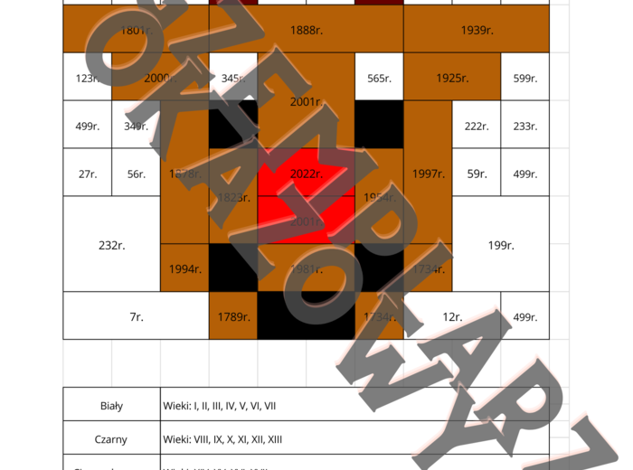 Kolorowanka kodowanka - wieki (renifer)