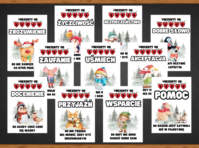 PREZENTY OD SERCA - zestaw plakatów