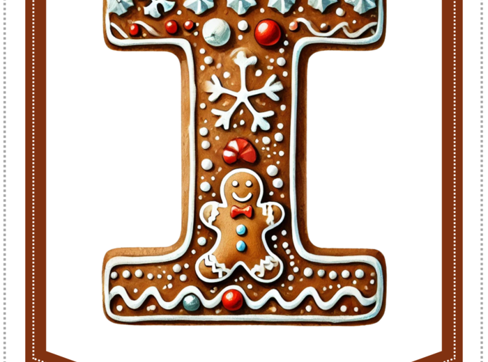 Alfabet inspirowany pierniczkami