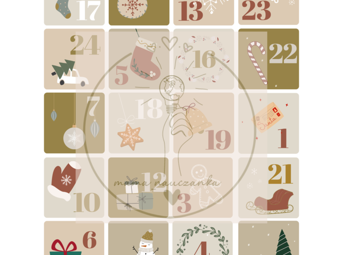 Kreatywny kalendarz adwentowy