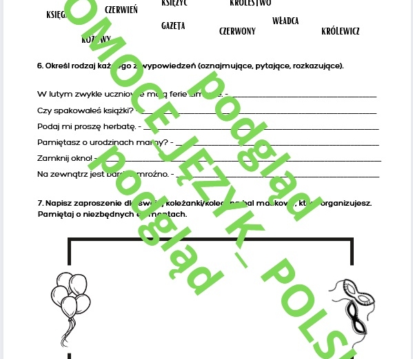 Dzień Języka Ojczystego - zadania dla kl. 4