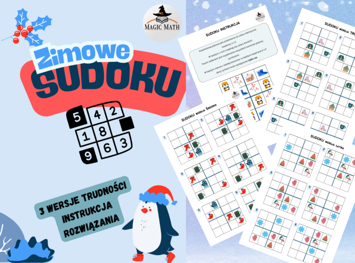 ZIMOWE SUDOKU OBRAZKOWE