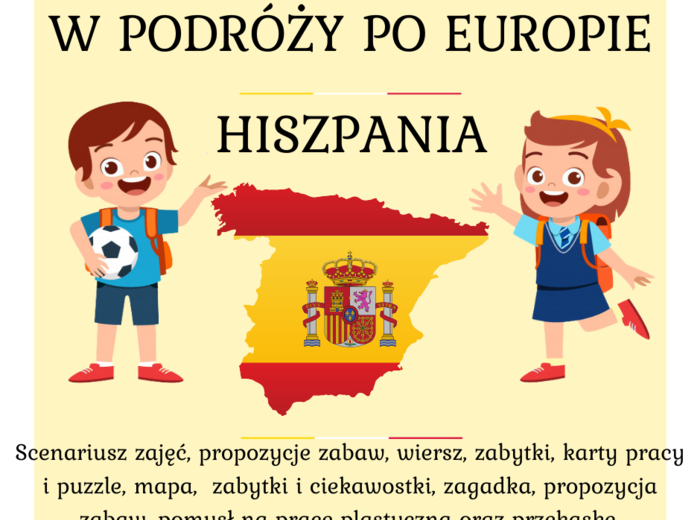 W podroży po Europie – Hiszpania–  pakiet dla przedszkolaka