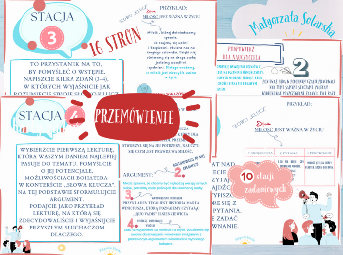 Przemówienie- stacje zadaniowe