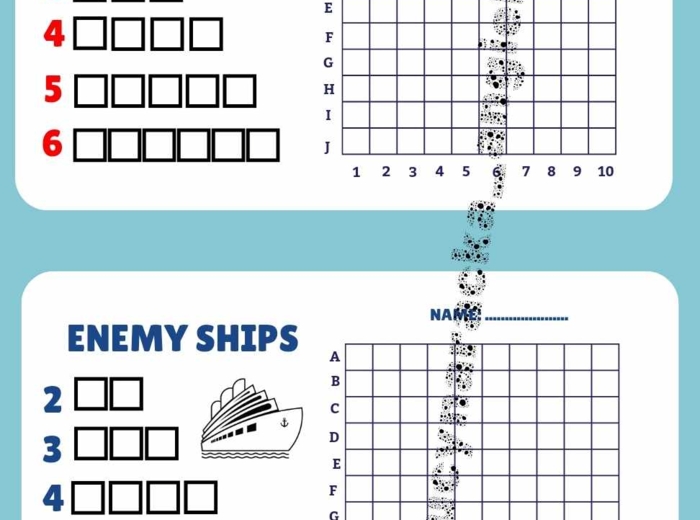 Statki - szablony jęz. angielski
